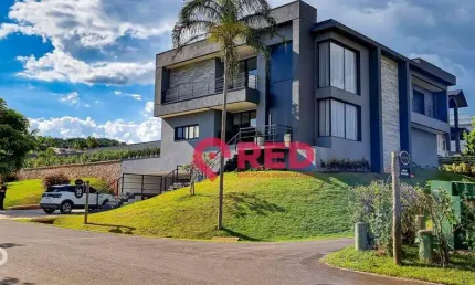 Sobrado com 5 quartos à venda, 900 m² por r$ 7.900.000 - condomínio fazenda serrazul - itupeva/sp