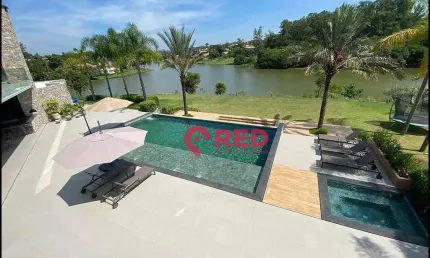 Casa no lago com 6 quartos à venda, 867 m² por R$ 16.900.000 - Condomínio Fazenda Vila Real de Itu - Itu/SP