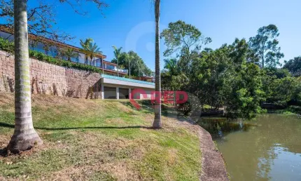 Casa frente lago com 6 quartos à venda, 750 m² por r$ 15.500.000 - condomínio terras de são josé - itu/sp