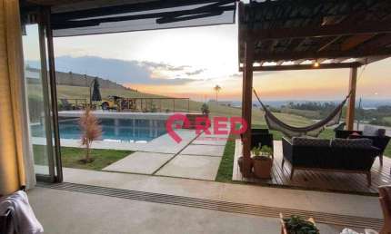 Casa com 4 quartos, 430 m² - venda por R$ 5.500.000 ou aluguel por R$ 28.300/mês - Condomínio Fazenda Kurumin - Itu/SP