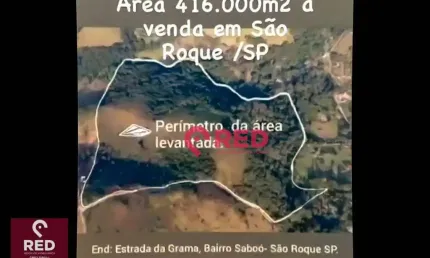 Área à venda, 416000 m² por R$ 20.000.000,00 - Saboó - São Roque/SP