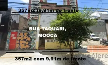 Terreno à venda | rua taquari | terreno mede 357m2 | rua da faculdade são jjudas