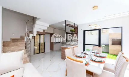 Casa em condomínio fechado com 3 quartos à venda na rua osmário machado, 345, xaxim, curitiba, 93 m2 por r$ 629.000