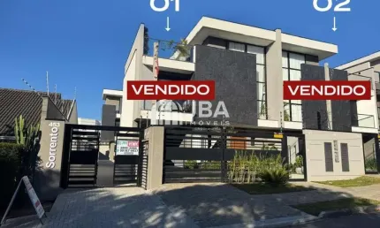 Casa em condomínio fechado com 3 quartos à venda na rua margarida dallarmi, 453, santa felicidade, curitiba, 148 m2 por r$ 1.171.412
