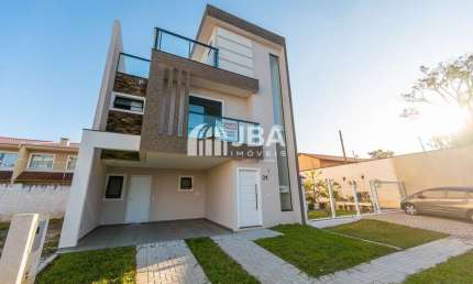Casa em condomínio fechado com 3 quartos à venda na Rua Vereador Ângelo Burbello, 2515, Umbará, Curitiba, 163 m2 por R$ 972.000