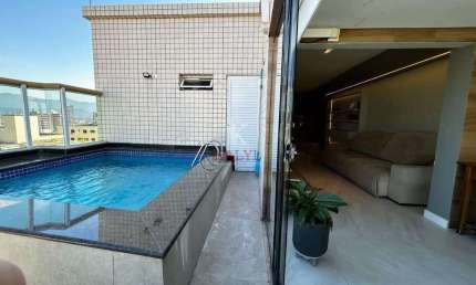 Cobertura com 3 dormitórios à venda, 220 m² por R$ 1.299.000,00 - Tupi - Praia Grande/SP