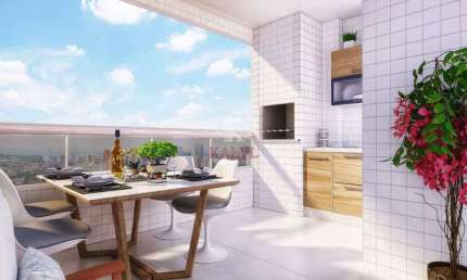 Apartamento com 2 dormitórios à venda, 65 m² por R$ 350.000,00 - Tupi - Praia Grande/SP