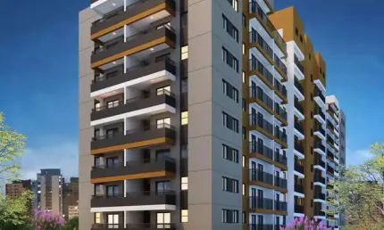 Apto em obras 02 dorms, varanda + 01 vaga proximo ao parque do carmo 38 mts