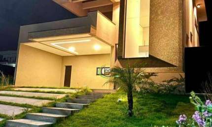 Majestoso sobrado de designer moderno com 3 dormitórios e 3 suítes e lazer com piscina e churrasqueira