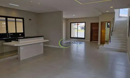 Maravilhoso sobrado com 3 suítes e ambientes integrados com piscina e churrasqueira e 2 vagas cobertas