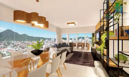 Apartamento com 3 quartos à venda na Rua Tiradentes, 507, Canto do Forte, Praia Grande