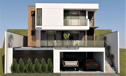 Casa NOVA a Venda no Condomínio Fechado Golden Park com 5 Suítes, Bairro Itoupava Central - Blumenau SC | La Vita Imóveis