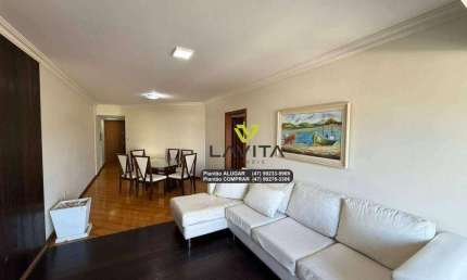 Apartamento com 3 dormitórios, 106 m² - venda por R$ 465.000,00 ou aluguel por R$ 3.115,00/mês - Velha - Blumenau/SC
