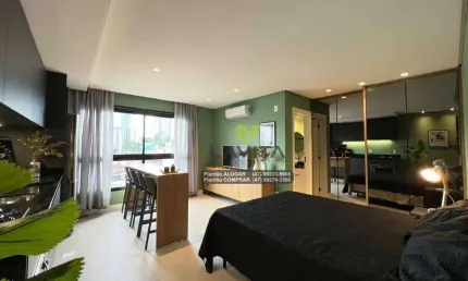 Apartamento Loft Studio, MOBILIADO, à venda - Res. Carbono Concept Lofts - Bairro Centro - Blumenau SC | La Vita Imóveis