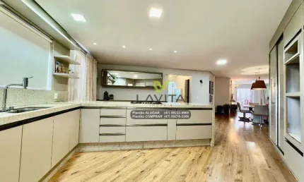 Apartamento com 3 dormitórios à venda, 153 m² por r$ 1.350.000 - vila nova - blumenau/sc | la vita imóveis
