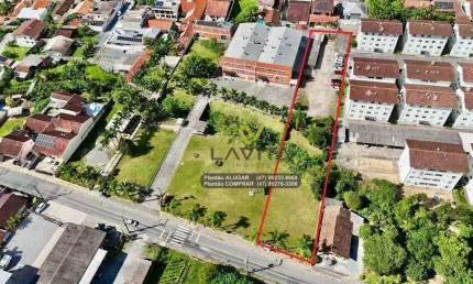 Terreno Comercial e Residencial á Venda com 2.417m² - Bairro Valparaiso (Garcia) Blumenau SC | La Vita Imóveis