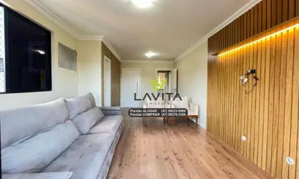 Apartamento mobiliado com 3 dormitórios, sendo 1 suíte à venda no res. heinrich kock - bairro vorstad - blumenau sc | la vita imóveis