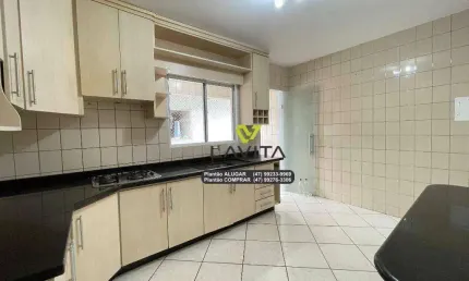 Apartamento com 3 dormitórios para alugar, 90 m² por R$ 2.521/mês - Velha Central - Blumenau/SC | La Vita Imóveis