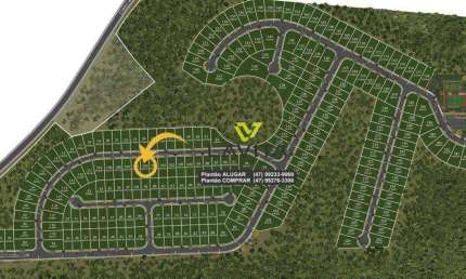 Terreno, Lote á Venda no Condomínio Fechado Paysage Privilege - 359,37m² - Bairro Ponta Aguda - Blumenau SC | La Vita Imóveis
