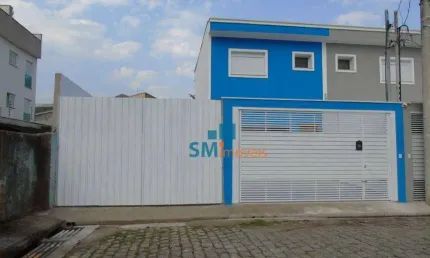 Sobrado com 3 dormitórios à venda, 116 m² por R$ 670.000,00 - Vila Homero Thon - Santo André/SP