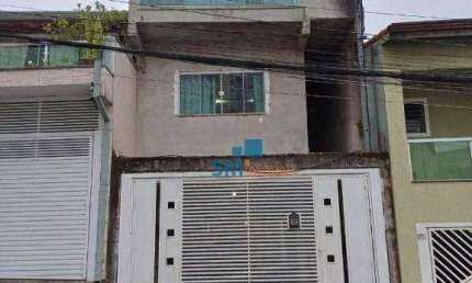 Sobrado com 3 dormitórios à venda, 283 m² por R$ 580.000,00 - Parque São Vicente - Mauá/SP