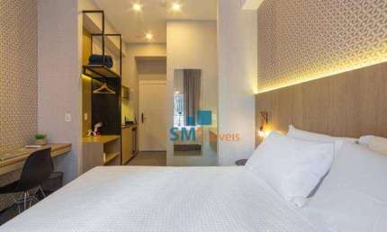 Apartamento com varanda 1 dormitório à venda, 23 m² por R$ 392.000 - Vila Madalena - São Paulo/SP