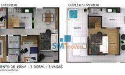 Coberturas com 3 dormitórios à venda, à partir de150 m² à partir de R$ 945.000 - Vila Euclides - São Bernardo do Campo/SP