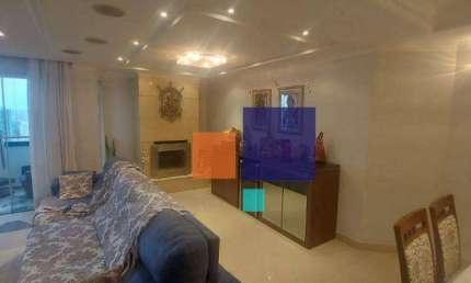 Apartamento com 3 dormitórios à venda, 198 m² por R$ 1.200.000,00 - Vila Bastos - Santo André/SP