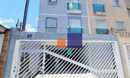 Cobertura com 104 m2, 02 dormitórios no Coração da Vila Progresso, por R$ 370.000 - Santo André/SP