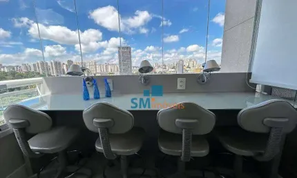 Conjunto Comercial Mobiliado 100m² com 2 banheiros e 3 vagas - Centro - São Bernardo do Campo/SP