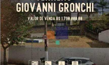 Terreno à venda, 741 m² por R$ 1.790.000,00 - Morumbi - São Paulo/SP