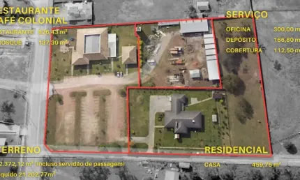 Área a venda com 22.372  00  m2 São José dos Pinhais