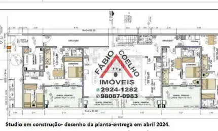 Studio com 1 dormitório à venda, 43 m² por r$ 259.000,00 - interlagos - são paulo/sp