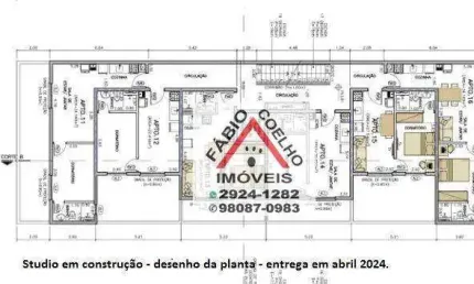 Studio com 1 dormitório à venda, 34 m² por r$ 249.000,00 - interlagos - são paulo/sp