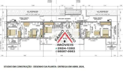 Studio com 1 dormitório à venda, 47 m² por r$ 220.000,00 - interlagos - são paulo/sp