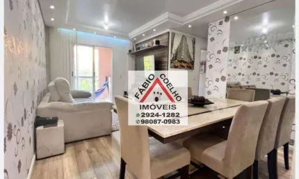 Apartamento espetacular  com 3 dormitórios à venda, 76 m² - Vila das Belezas - São Paulo/SP