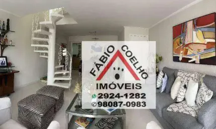 Bela cobertura duplex com 4 dormitórios à venda, 340 m² por R$ 2.872.000 - Brooklin - São Paulo/SP
