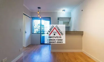 Apartamento studio, reformado com lazer no morumbi - 30 m² com 1 dormitório e 1 vaga