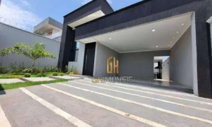 Casa com um belo conceito, alto padrão sozinha no lote. Localizada em região de valorização. Setor Faiçalville,.