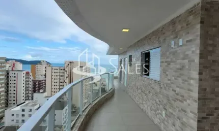 Apartamento de luxo com 3 suítes na Vila Guilhermina, Praia Grande-SP: 109m², 2 vagas - Imperdível!