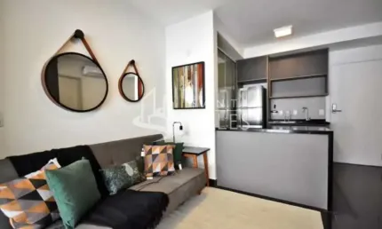 Apartamento à venda em pinheiros, são paulo-sp: 1 quarto, 1 sala, 1 banheiro e 1 vaga de garagem!