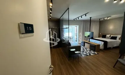 Apartamento garden mobiliado 1 dormitorio e 2 vagas na chacara santo amtonio