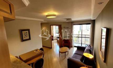 Aluguel de apartamento em Indianópolis, São Paulo-SP: 2 quartos, 1 suíte, 2 banheiros - 58m² de conforto!