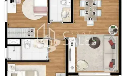 Apartamento 2 dormitorios 1 vaga vl. gumercindo- sp