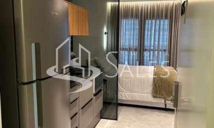 Apartamento à venda em Moema, São Paulo-SP: 1 quarto, 1 suíte, 1 banheiro e 25,00 m² de área.