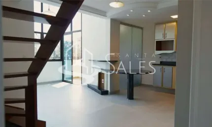 Apartamento luxuoso à venda no Paraíso do Morumbi, São Paulo-SP: 1 quarto, 1 suite, 1 sala, 2 banheiros, 2 vagas, 61m².
