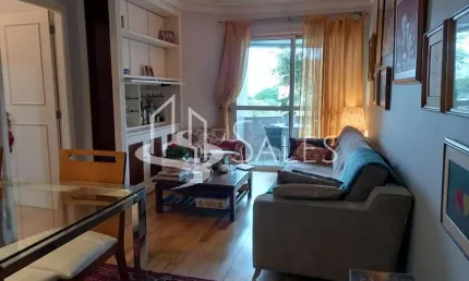 Apartamento à venda em Indianópolis, São Paulo-SP: 3 quartos, 1 suíte, 1 sala, 2 banheiros, 2 vagas - 75m² de luxo.
