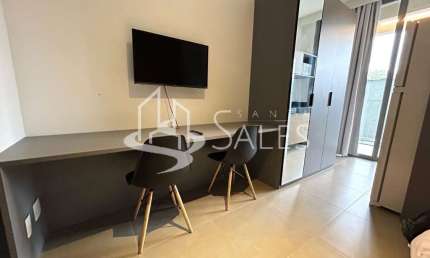 Apartamento para locação em Indianópolis, São Paulo-SP: 1 quarto, 1 banheiro, 22m² de área.