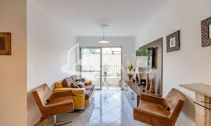 Apartamento à venda em Indianópolis, São Paulo-SP: 2 quartos, 2 salas, 2 banheiros, 1 vaga, 67,32m²!