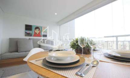 Apartamento para locação na Vila Nova Conceição, São Paulo-SP: 1 quarto, 1 suíte, 1 sala, 1 banheiro, 1 vaga.